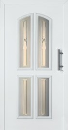 hormann front entrance door traditional style with genuine fluted glass
