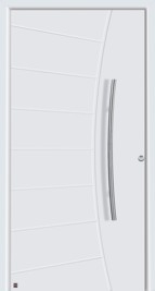 hormann door with solid infills and grooves