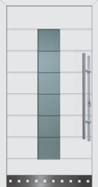 hormann front entrance door with style 689 in RAL 9016 white