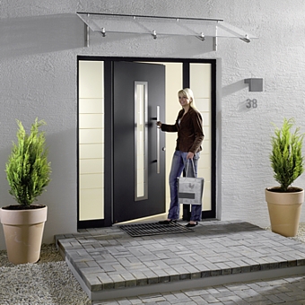 ThermoSafe front entrance door and side lights