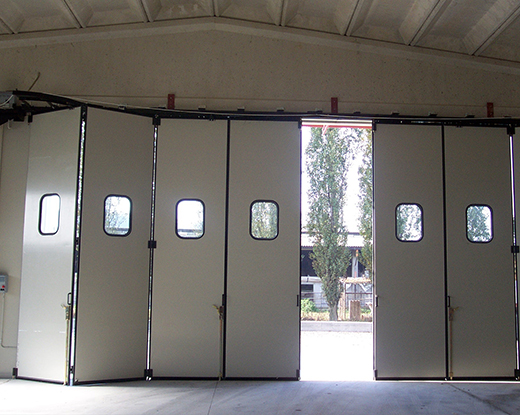 Internal view of Samson Apollo folding door with windows